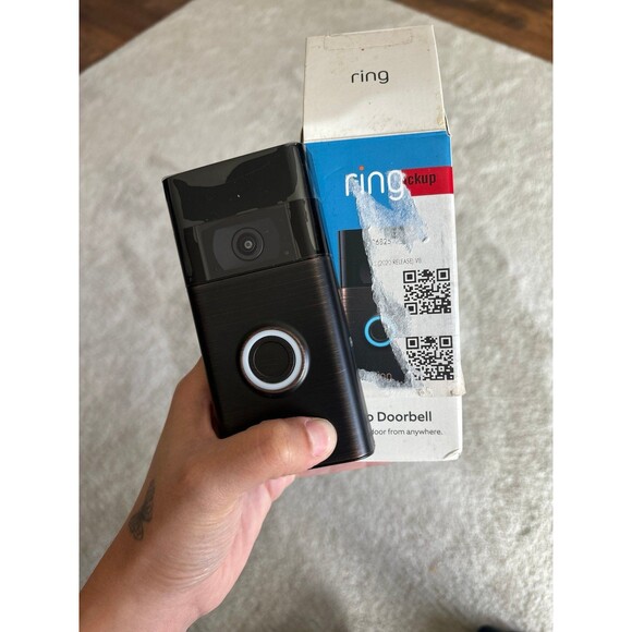 Ring 2nd Gen 1080p Video Doorbell - Venetian Bronze (8VRASZ-VEN0) - Picture 1 of 9